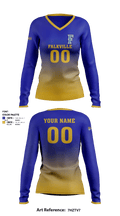 Falkville High School Volleyball 53762036 Women's Long Sleeve V-neck Shirt - 1