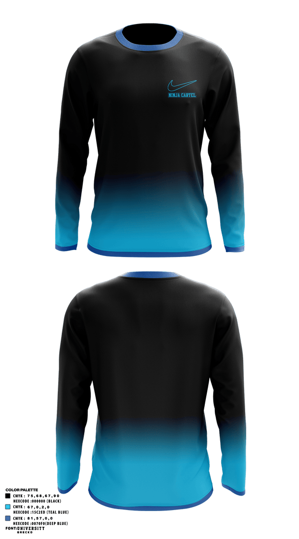 Long Sleeve Performance Shirt, Ninja Cartel, Tennis, Teamtime, Team time, sublimation, custom sports apparel, team uniforms, spirit wear, spiritwear, sports uniforms, custom shirts, team store, custom team store, fundraiser sports, apparel fundraiser