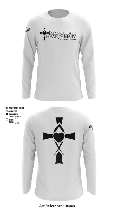 Immaculate Heart Of Mary School 37514456 Long Sleeve Performance Shirt - 3
