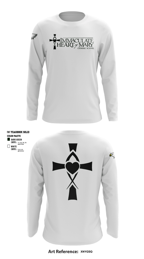Long Sleeve Performance Shirt, Immaculate Heart Of Mary School, Spirit Store, Teamtime, Team time, sublimation, custom sports apparel, team uniforms, spirit wear, spiritwear, sports uniforms, custom shirts, team store, custom team store, fundraiser sports, apparel fundraiser