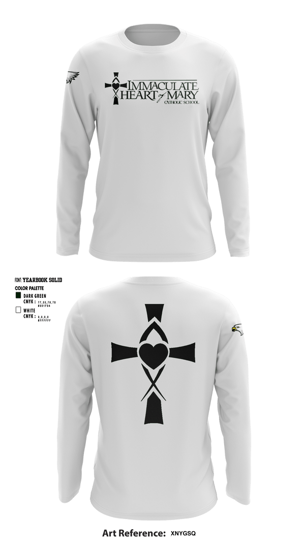 Long Sleeve Performance Shirt, Immaculate Heart Of Mary School, Spirit Store, Teamtime, Team time, sublimation, custom sports apparel, team uniforms, spirit wear, spiritwear, sports uniforms, custom shirts, team store, custom team store, fundraiser sports, apparel fundraiser
