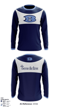 Benedictine Wrestling 76279848 Long Sleeve Rash Guard Shirt - 1