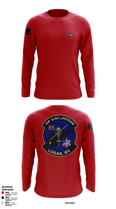 Air Evac Lifeteam 13964837 Long Sleeve Performance Shirt - 32