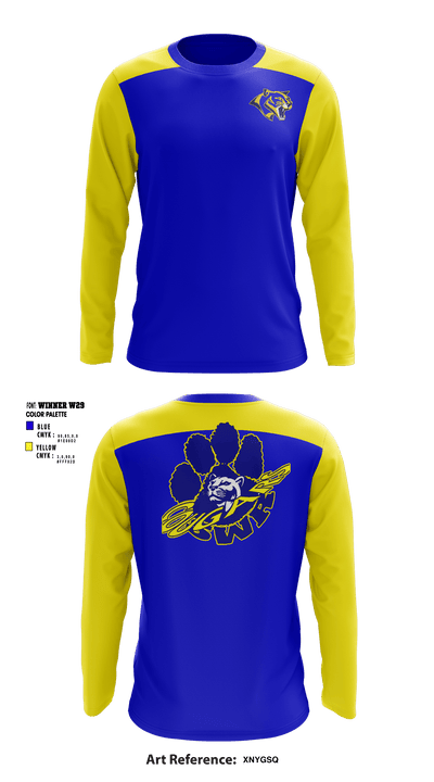 Southwestern Randolph Middle School 16364144 Long Sleeve Performance Shirt - 1