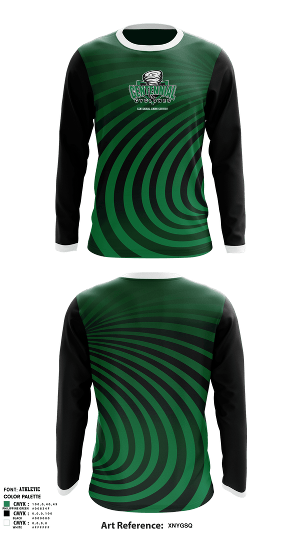 Long Sleeve Performance Shirt, Centennial Middle School Cross Country, Cross Country, Teamtime, Team time, sublimation, custom sports apparel, team uniforms, spirit wear, spiritwear, sports uniforms, custom shirts, team store, custom team store, fundraiser sports, apparel fundraiser
