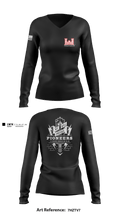 741 Brigade Engineer BN 61958018 Women's Long Sleeve V-neck Shirt - 1