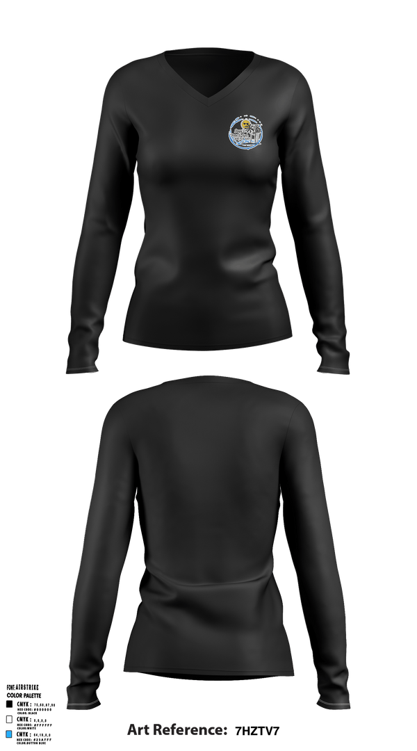 Women's Long Sleeve Vneck Shirt, Jayy’s Pool & SpaJayy’s Pool & Spa, , Teamtime, Team time, sublimation, custom sports apparel, team uniforms, spirit wear, spiritwear, sports uniforms, custom shirts, team store, custom team store, fundraiser sports, apparel fundraiser