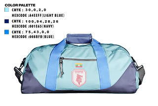 Duffle Bag, Myanmar national team, Men's Soccer, Teamtime, Team time, sublimation, custom sports apparel, team uniforms, spirit wear, spiritwear, sports uniforms, custom shirts, team store, custom team store, fundraiser sports, apparel fundraiser
