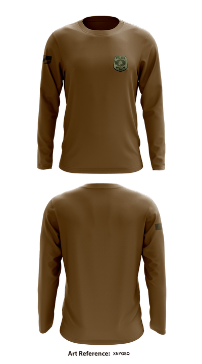 Milton Police Department 34508245 Long Sleeve Performance Shirt - 4