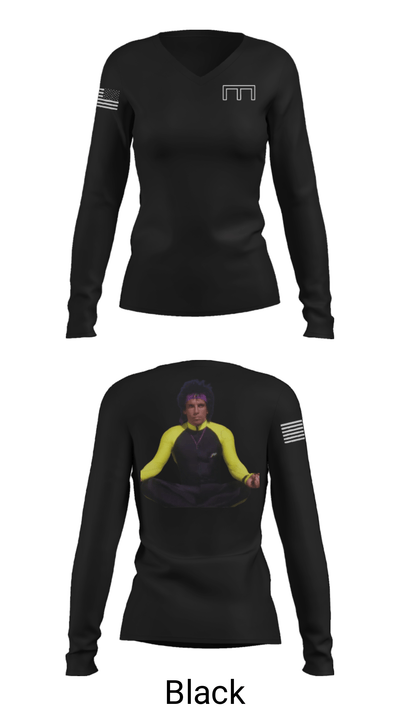 1st SQD, 1st PLT, A Co 588 BEB 11462606 Women's Long Sleeve V-neck Shirt - 39