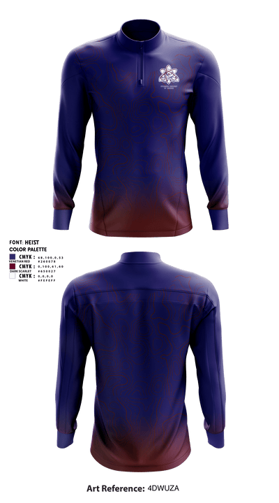 SYRACUSE ACADEMY 60828314 Quarter Zip Jacket - 1