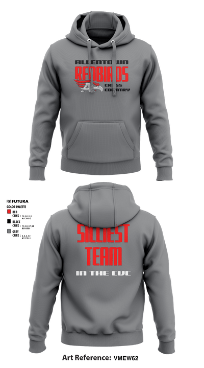 Allentown High School Cross Country 36691106 Hoodie - 10