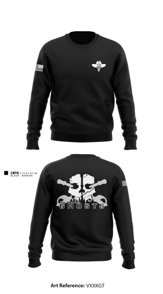 Crew Neck Sweatshirt, GHOSTS, Army, Teamtime, Team time, sublimation, custom sports apparel, team uniforms, spirit wear, spiritwear, sports uniforms, custom shirts, team store, custom team store, fundraiser sports, apparel fundraiser
