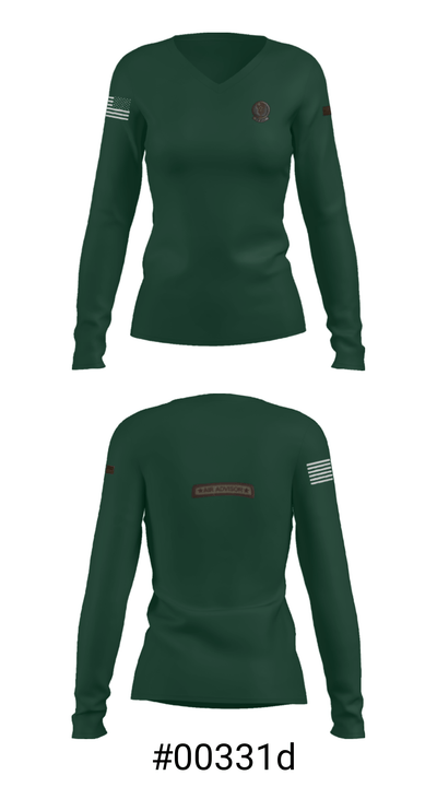 818 MSAS 69341067 Women's Long Sleeve V-neck Shirt - 7