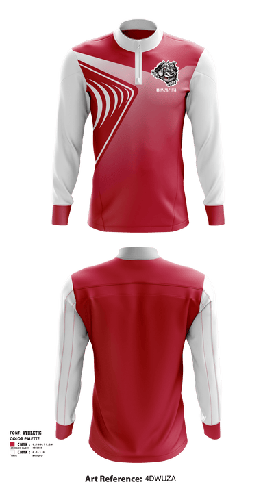 Brighton Youth Wrestling Club 79706078 Quarter Zip Jacket - 1