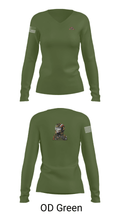 B Co., 326 BEB, 1 BCT, 101st ABN DIV (AASLT) 89125861 Women's Long Sleeve V-neck Shirt - 40
