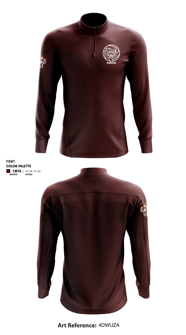 Quarter Zip Jacket, West Bridgewater High School Volleyball, Women's Volleyball, Teamtime, Team time, sublimation, custom sports apparel, team uniforms, spirit wear, spiritwear, sports uniforms, custom shirts, team store, custom team store, fundraiser sports, apparel fundraiser