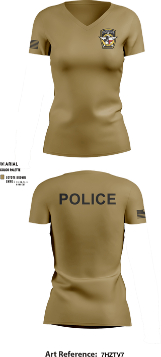 Women's Short Sleeve Vneck Shirt, , Police, Teamtime, Team time, sublimation, custom sports apparel, team uniforms, spirit wear, spiritwear, sports uniforms, custom shirts, team store, custom team store, fundraiser sports, apparel fundraiser