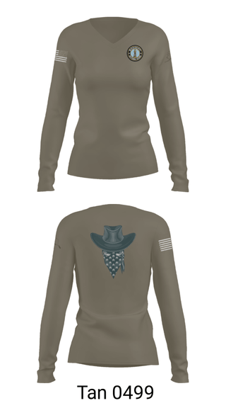 Women's Long Sleeve Vneck Shirt, , National Guard, Teamtime, Team time, sublimation, custom sports apparel, team uniforms, spirit wear, spiritwear, sports uniforms, custom shirts, team store, custom team store, fundraiser sports, apparel fundraiser