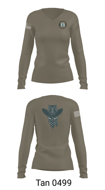 4th Platoon “Bandits” 80274914 Women's Long Sleeve V-neck Shirt - 41