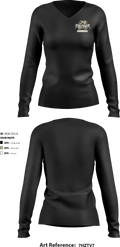Thunder Youth Football 90388862 Women's Long Sleeve V-neck Shirt - 2