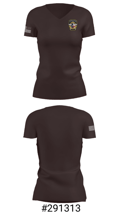 Jacksboro Police Department 19640406 Women's Short Sleeve V-neck Shirt - 19