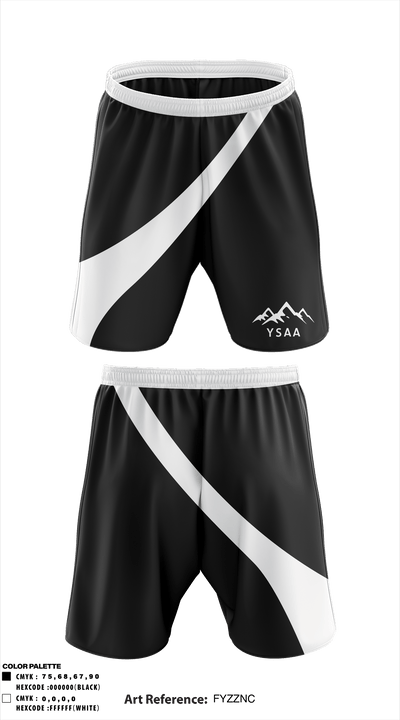 Yukon Schools Athletic Association 1146162 Athletic Shorts With Pockets - 1