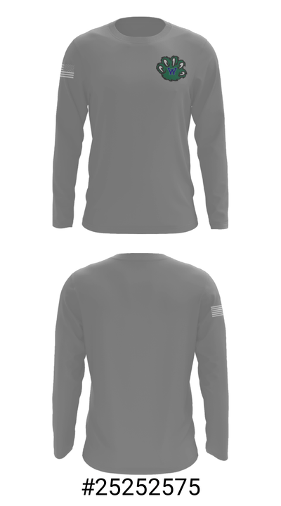 Woodgrove High School Cheer 34259448 Long Sleeve Performance Shirt - 9