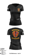 3rd Battalion 7th Marines 15959701 Women's Short Sleeve V-neck Shirt - 3
