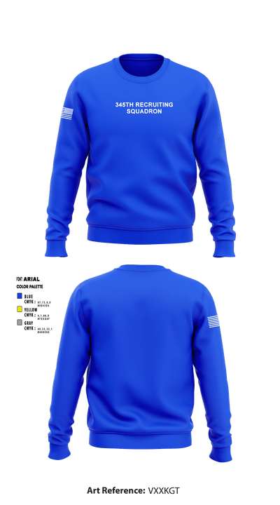 345th Recruiting Squadron 28911257 Crew Neck Sweatshirt - 1