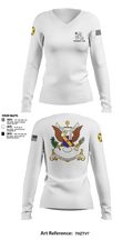1-155th Dixie Thunder 83572891 Women's Long Sleeve V-neck Shirt - 5