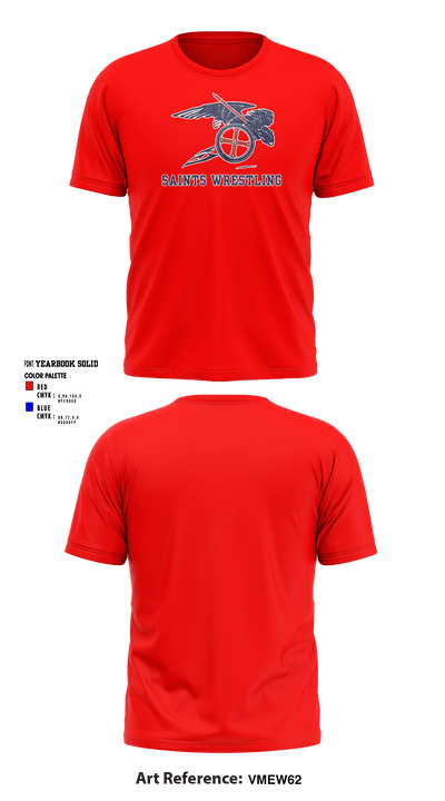 Southern Wayne High School Wrestling 91395262 Short Sleeve Performance Shirt - 2