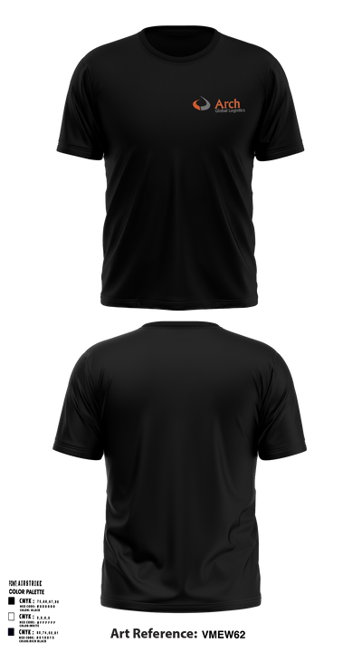 ARCH GLOBAL LOGISTICS USAARCH GLOBAL LOGISTICS USA 65421136 Short Sleeve Performance Shirt - 1