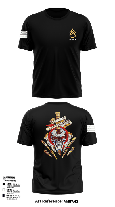 A Co 1/155 INF 63246466 Short Sleeve Performance Shirt - 1