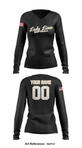 Veritas Christian Academy Softball 71166479 Women's Long Sleeve V-neck Shirt - 1