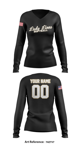 Women's Long Sleeve Vneck Shirt, Veritas Christian Academy Softball, Softball, Teamtime, Team time, sublimation, custom sports apparel, team uniforms, spirit wear, spiritwear, sports uniforms, custom shirts, team store, custom team store, fundraiser sports, apparel fundraiser