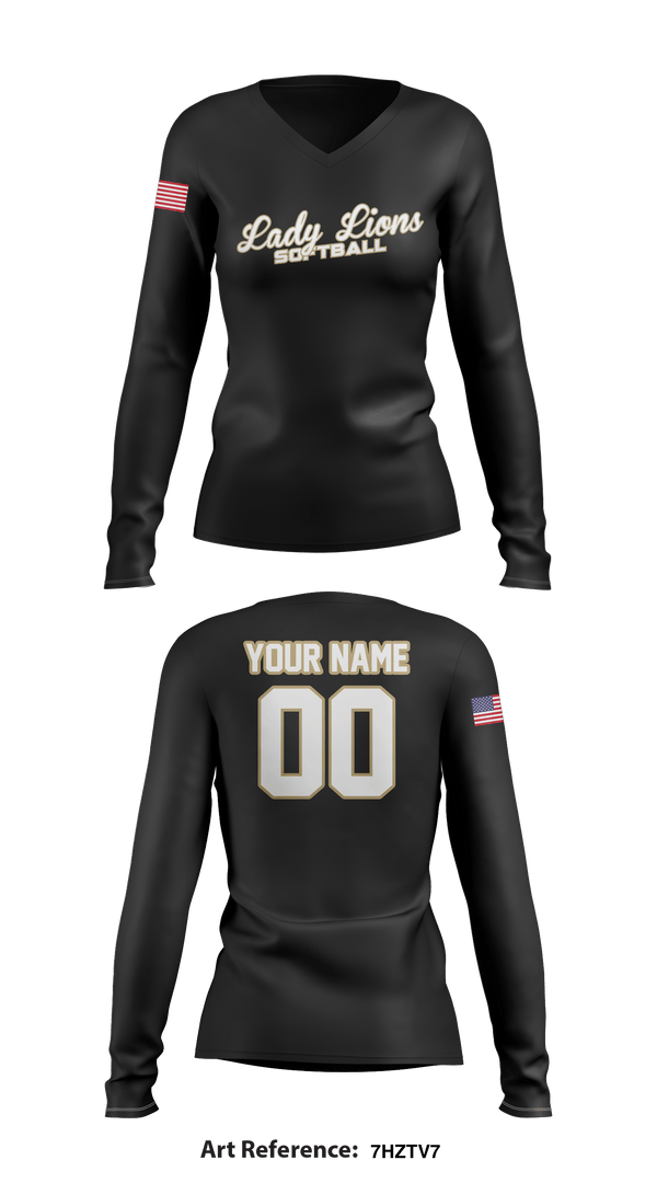 Women's Long Sleeve Vneck Shirt, Veritas Christian Academy Softball, Softball, Teamtime, Team time, sublimation, custom sports apparel, team uniforms, spirit wear, spiritwear, sports uniforms, custom shirts, team store, custom team store, fundraiser sports, apparel fundraiser