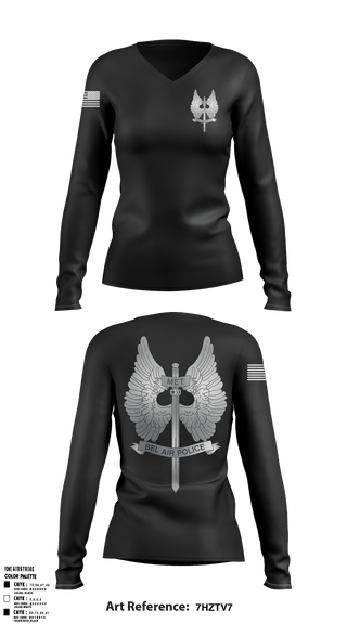 Women's Long Sleeve Vneck Shirt, , Police, Teamtime, Team time, sublimation, custom sports apparel, team uniforms, spirit wear, spiritwear, sports uniforms, custom shirts, team store, custom team store, fundraiser sports, apparel fundraiser