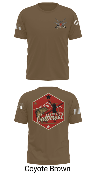 A Co. 2-211th GSAB 21328090 Short Sleeve Performance Shirt - 32