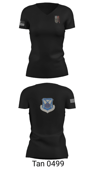 Women's Short Sleeve Vneck Shirt, , Air Force, Teamtime, Team time, sublimation, custom sports apparel, team uniforms, spirit wear, spiritwear, sports uniforms, custom shirts, team store, custom team store, fundraiser sports, apparel fundraiser