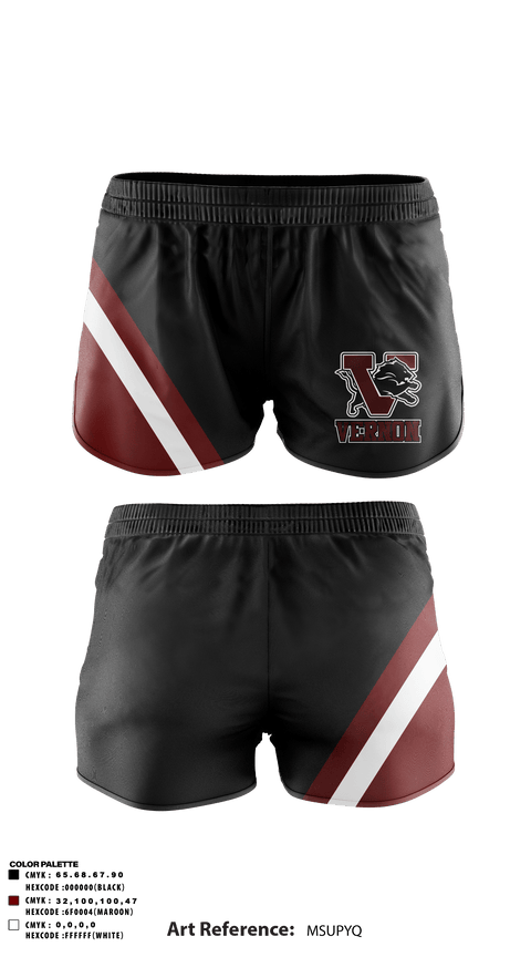 Track Shorts, Vernon Middle School, Spirit Store, Teamtime, Team time, sublimation, custom sports apparel, team uniforms, spirit wear, spiritwear, sports uniforms, custom shirts, team store, custom team store, fundraiser sports, apparel fundraiser