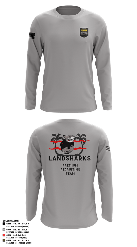 Long Sleeve Performance Shirt, , National Guard, Teamtime, Team time, sublimation, custom sports apparel, team uniforms, spirit wear, spiritwear, sports uniforms, custom shirts, team store, custom team store, fundraiser sports, apparel fundraiser
