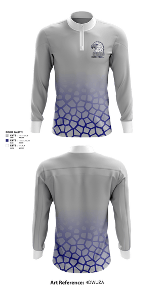 Quarter Zip Jacket, George Washington High School Basketball, Men's Basketball, Teamtime, Team time, sublimation, custom sports apparel, team uniforms, spirit wear, spiritwear, sports uniforms, custom shirts, team store, custom team store, fundraiser sports, apparel fundraiser