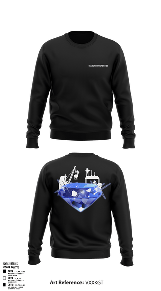 Crew Neck Sweatshirt, LittleRockDog’sDiamond Properties, Men's Basketball, Teamtime, Team time, sublimation, custom sports apparel, team uniforms, spirit wear, spiritwear, sports uniforms, custom shirts, team store, custom team store, fundraiser sports, apparel fundraiser