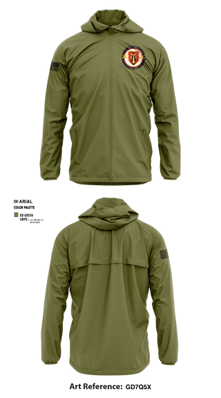 Windbreaker, , Army, Teamtime, Team time, sublimation, custom sports apparel, team uniforms, spirit wear, spiritwear, sports uniforms, custom shirts, team store, custom team store, fundraiser sports, apparel fundraiser