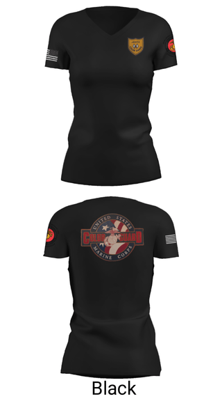 Women's Short Sleeve Vneck Shirt, , Marines, Teamtime, Team time, sublimation, custom sports apparel, team uniforms, spirit wear, spiritwear, sports uniforms, custom shirts, team store, custom team store, fundraiser sports, apparel fundraiser