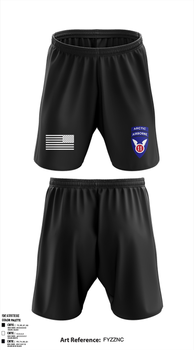 1-501st parachute infantry 33780873 Athletic Shorts With Pockets - 1