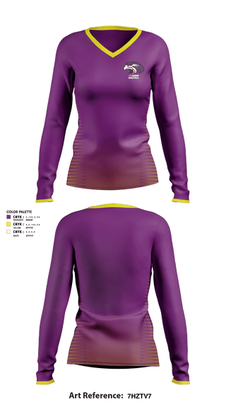 Women's Long Sleeve Vneck Shirt, J C Harmon High School Basketball, Women's Basketball, Teamtime, Team time, sublimation, custom sports apparel, team uniforms, spirit wear, spiritwear, sports uniforms, custom shirts, team store, custom team store, fundraiser sports, apparel fundraiser