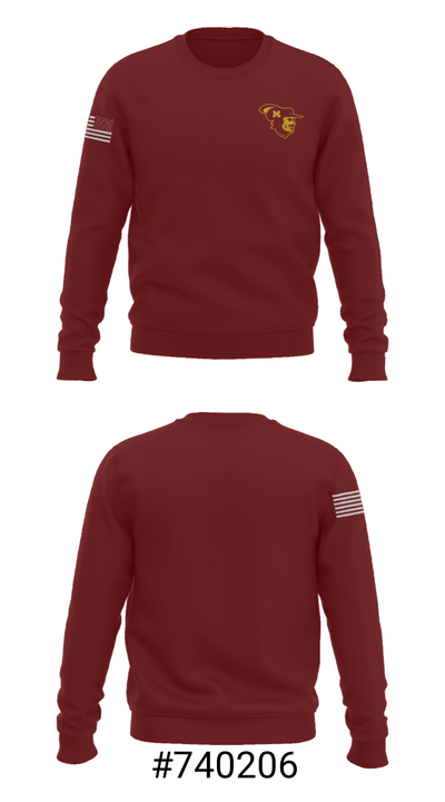 Meigs High School Basketball 24282354 Crew Neck Sweatshirt - 16