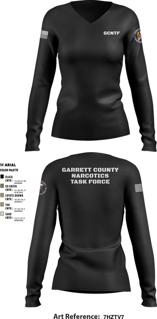 Women's Long Sleeve Vneck Shirt, , Police, Teamtime, Team time, sublimation, custom sports apparel, team uniforms, spirit wear, spiritwear, sports uniforms, custom shirts, team store, custom team store, fundraiser sports, apparel fundraiser
